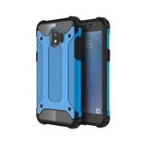 KZY İletişim-Samsung Galaxy J4 ile Uyumlu Kapak Çift Katmanlı Zırh Tank Kılıf - Mavi (Mavi)
