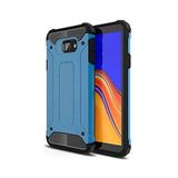 KZY İletişim-Samsung Galaxy J4 Plus ile Uyumlu Kapak Çift Katmanlı Zırh Tank Kılıf - Mavi (Mavi)