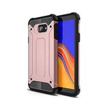 KZY İletişim-Samsung Galaxy J4 Plus ile Uyumlu Kapak Çift Katmanlı Zırh Tank Kılıf - Rose Gold (ROSE GOLD)