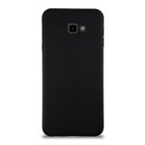 KZY İletişim Samsung Galaxy J4 Plus ile Uyumlu Kapak ile Uyumlu İçi Kadife Lansman Silikon Kılıf - Siyah