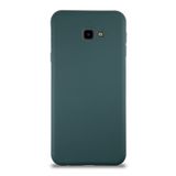 KZY İletişim Samsung Galaxy J4 Plus ile Uyumlu Kapak ile Uyumlu İçi Kadife Lansman Silikon Kılıf - Yeşil