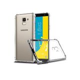 KZY İletişim Samsung Galaxy J6 ile Uyumlu ile Uyumlu Kapak Airbag Antishock Köşe Korumalı Şeffaf Silikon Kılıf