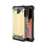 KZY İletişim-Samsung Galaxy J6 Plus ile Uyumlu Kapak Çift Katmanlı Zırh Tank Kılıf - Gold (GOLD)