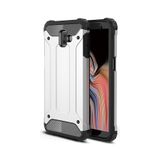 KZY İletişim-Samsung Galaxy J6 Plus ile Uyumlu Kapak Çift Katmanlı Zırh Tank Kılıf - Gri (GRİ)