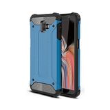 KZY İletişim-Samsung Galaxy J6 Plus ile Uyumlu Kapak Çift Katmanlı Zırh Tank Kılıf - Mavi (Mavi)