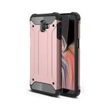 KZY İletişim-Samsung Galaxy J6 Plus ile Uyumlu Kapak Çift Katmanlı Zırh Tank Kılıf - Rose Gold (ROSE GOLD)