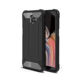 KZY İletişim-Samsung Galaxy J6 Plus ile Uyumlu Kapak Çift Katmanlı Zırh Tank Kılıf - Siyah (SİYAH)