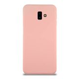 KZY İletişim Samsung Galaxy J6 Plus ile Uyumlu Kapak ile Uyumlu İçi Kadife Lansman Silikon Kılıf - Pembe