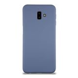 KZY İletişim Samsung Galaxy J6 Plus ile Uyumlu Kapak ile Uyumlu İçi Kadife Lansman Silikon Kılıf - Petrol Mavisi