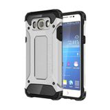 KZY İletişim-Samsung Galaxy J7 ile Uyumlu Kapak Çift Katmanlı Zırh Tank Kılıf - Gri (GRİ)