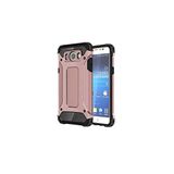 KZY İletişim-Samsung Galaxy J7 ile Uyumlu Kapak Çift Katmanlı Zırh Tank Kılıf - Rose Gold (ROSE GOLD)
