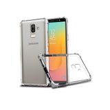KZY İletişim Samsung Galaxy J8 ile Uyumlu ile Uyumlu Kapak Airbag Antishock Köşe Korumalı Şeffaf Silikon Kılıf