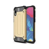 KZY İletişim-Samsung Galaxy M10 ile Uyumlu Kapak Çift Katmanlı Zırh Tank Kılıf - Gold (GOLD)