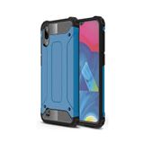 KZY İletişim-Samsung Galaxy M10 ile Uyumlu Kapak Çift Katmanlı Zırh Tank Kılıf - Mavi (Mavi)