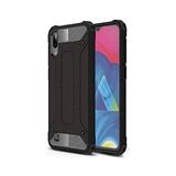 KZY İletişim-Samsung Galaxy M10 ile Uyumlu Kapak Çift Katmanlı Zırh Tank Kılıf - Siyah (SİYAH)
