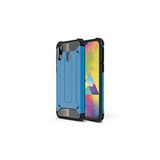 KZY İletişim-Samsung Galaxy M10S ile Uyumlu Kapak Çift Katmanlı Zırh Tank Kılıf - Mavi (Mavi)