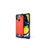 KZY İletişim-Samsung Galaxy M11 ile Uyumlu Kapak Çift Katmanlı Zırh Tank Kılıf - Kırmızı (KIRMIZI)
