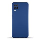 KZY İletişim Samsung Galaxy M12 ile Uyumlu Kapak İçi Kadife Kamera Korumalı Lansman Silikon Kılıf - Lacivert