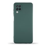 KZY İletişim Samsung Galaxy M12 ile Uyumlu Kapak İçi Kadife Kamera Korumalı Lansman Silikon Kılıf - Yeşil