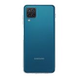 KZY İLETİŞİM Samsung Galaxy M12 ile uyumlu Kapak Kamera Korumalı Tıpalı Şeffaf Silikon Kılıf
