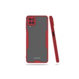 KZY İletişim Samsung Galaxy M12 ile Uyumlu Kılıf Kamera Korumalı Colorful Kapak - Kırmızı