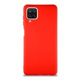 KZY İletişim Samsung Galaxy M12 ile Uyumlu Kılıf Soft Premier Renkli Silikon Kapak - Kırmızı