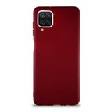 KZY İletişim Samsung Galaxy M12 ile Uyumlu Kılıf Soft Premier Renkli Silikon Kapak - Mürdüm