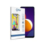 KZY İLETİŞİM Samsung Galaxy M12 ile uyumlu Tam Kaplayan Fiber Nano Ekran Koruyucu Cam