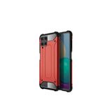 KZY İletişim-Samsung Galaxy M22 ile Uyumlu Kapak Çift Katmanlı Zırh Tank Kılıf - Kırmızı (KIRMIZI)