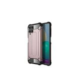 KZY İletişim-Samsung Galaxy M22 ile Uyumlu Kapak Çift Katmanlı Zırh Tank Kılıf - Rose Gold (ROSE GOLD)