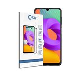 KZY İLETİŞİM Samsung Galaxy M22 ile uyumlu Tam Kaplayan Fiber Nano Ekran Koruyucu Cam