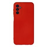 KZY İletişim Samsung Galaxy M23 ile uyumlu Kapak İçi Kadife Kamera Korumalı Lansman Silikon Kılıf - Kırmızı