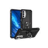KZY İletişim Samsung Galaxy M23 ile Uyumlu Kapak Military Yüzüklü Stantlı Panzer Tank Kılıf - Siyah