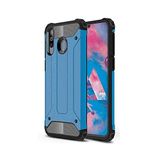 KZY İletişim-Samsung Galaxy M30 ile Uyumlu Kapak Çift Katmanlı Zırh Tank Kılıf - Mavi (Mavi)