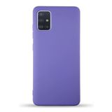 KZY İletişim Samsung Galaxy M31S ile Uyumlu Kapak ile Uyumlu İçi Kadife Lansman Silikon Kılıf - Mor