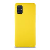 KZY İletişim Samsung Galaxy M31S ile Uyumlu Kılıf Soft Premier Renkli Silikon Kapak - Sarı