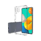 KZY İletişim Samsung Galaxy M32 ile uyumlu ile Uyumlu Kapak Şeffaf Airbag Antishock Köşe Korumalı Silikon Kılıf
