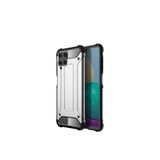 KZY İletişim-Samsung Galaxy M32 ile Uyumlu Kapak Çift Katmanlı Zırh Tank Kılıf - Gri