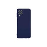 KZY İletişim Samsung Galaxy M32 ile Uyumlu Kapak İçi Kadife Lansman Lux Silikon Kılıf- Lacivert