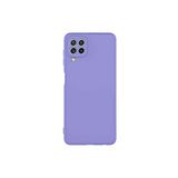 KZY İletişim Samsung Galaxy M32 ile Uyumlu Kapak İçi Kadife Lansman Lux Silikon Kılıf - Lila