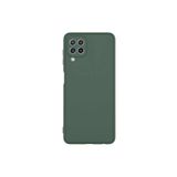 KZY İletişim Samsung Galaxy M32 ile Uyumlu Kapak İçi Kadife Lansman Lux Silikon Kılıf - Yeşil