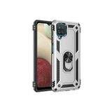 KZY İletişim Samsung Galaxy M32 ile Uyumlu Kapak Military Yüzüklü Stantlı Panzer Tank Kılıf - Gri