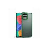 KZY İletişim Samsung Galaxy M33 ile Uyumlu Kapak Metal Kamera Korumalı Arkası Şeffaf Silikon Kılıf - Yeşil