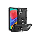 KZY İletişim Samsung Galaxy M33 ile Uyumlu Kapak Military Yüzüklü Stantlı Panzer Tank Kılıf - Siyah