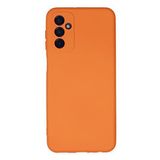 KZY İletişim Samsung Galaxy M52 5G ile uyumlu Kapak İçi Kadife Kamera Korumalı Lansman Silikon Kılıf - Turuncu