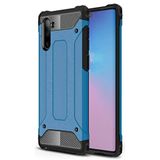 KZY İletişim-Samsung Galaxy Note 10 ile Uyumlu Kapak Çift Katmanlı Zırh Tank Kılıf - Mavi (Mavi)