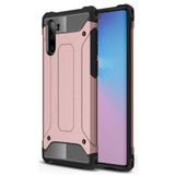 KZY İletişim-Samsung Galaxy Note 10 ile Uyumlu Kapak Çift Katmanlı Zırh Tank Kılıf - Rose Gold (ROSE GOLD)