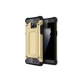 KZY İletişim-Samsung Galaxy Note 5 ile Uyumlu Kapak Çift Katmanlı Zırh Tank Kılıf - Gold (GOLD)