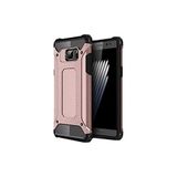 KZY İletişim-Samsung Galaxy Note 5 ile Uyumlu Kapak Çift Katmanlı Zırh Tank Kılıf - Rose Gold (ROSE GOLD)