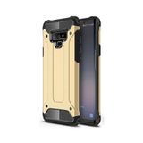 KZY İletişim-Samsung Galaxy Note 9 ile Uyumlu Kapak Çift Katmanlı Zırh Tank Kılıf - Gold (GOLD)